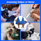 Pet Grooming Hammock Harness for Cats & XS Small Dogs, Dog Sling for Cutting Nails, Dog Hanging Holder Hanger for Nail Trimming with Nail Clippers, Nail File, Scissors