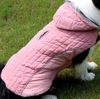 Fleece Dog Hoodie for Small Dogs Super Warm Puppy Jacket for Cold Winter Dog Coats,Pink S