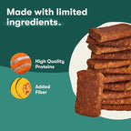 Jinx Tenders Salmon Jerky Dog Treats, All-Natural Ingredients, Soft and Chewy, Low-Calorie, Slow-Smoked Salmon & Pumpkin, No Fillers, 5oz