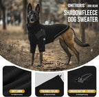 OneTigris Dog Sweater - Turtleneck Thick Dog Sweater for Medium Large Dogs, Warm Clothes for Cold Weather, Soft Lightweight and Stretchy Winter Coat for Christmas Thanksgiving
