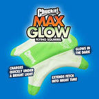 Chuckit! Flying Glow Squirrel Fetch Dog Toy, (10.5 Inch Length), Glow in The Dark Dog Toy, Pack of 1, Size Medium, for All Breeds and Sizes