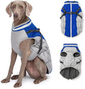 Dog Winter Coat with Harness, Dog Jacket, Pet Clothes with Zipper on Back, Waterproof Windproof Warm Vest, Reflective Cold Weather Coats, for Small Medium Large Dogs, Thick, Blue, 3XL