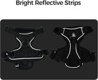 Cat Harness and Leash Set Escape Proof Tactical Small Kitten Harness Emotional Support Cat Vest, Black, S