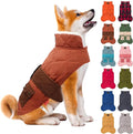 KYEESE Dog Coat Thick Cat Clothes with Pocket Warm Pet Winter Puffer Coat with Leash Hole Soft Pet Sweater for Cold Weather Waterproof Dogs Jacket with Fleece Lined Windproof Dog Coats for Small Dogs