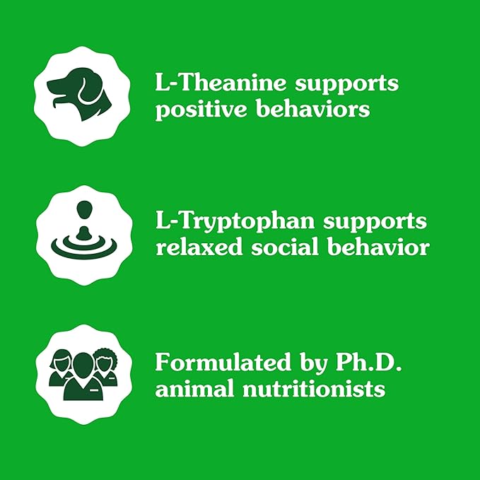 Greenies Supplements Calming Chews for Dogs Chicken Flavor, 7.3 oz. Container of 40 ct.