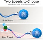Interactive Cat Toys for Indoor Cats - Kitten Toy with Speedy Tail 2.0, Automatic Cat Toys for Bored Indoor Adult Cats, Motion-Activated, 2025 New Upgraded, USB Rechargeable (Blue)