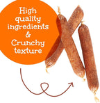 Happy Howie's Sausage Treats - Healthy Dog Treats, Flavorful, Slow Cooked, Natural Ingredients, Chewy, Hormone Free - Turkey, (Pack of 3)