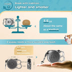 10ft Retractable Dog Leash for Small Dogs, Puppies, and Cats, 360° Tangle-Free, One-Handed Brake, Applicable to Pets of Small Size