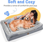 Orthopedic Removable Large Dog Bed -XL Large Dog Bed with Washable Cover and Removable Bolsters Non-Slip Bottom & Waterproof Pet Bed Sofa