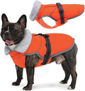 Lelepet Warm Dog Winter Coat Reflective Dog Jacket Fleece Vest Waterproof Windproof Cold Weather Coats with Adjustable Buckle Plush Turtleneck Pet Snowsuit for Small Medium Large Dogs,Yorshire,S