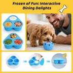 IFOYO Frozen Treat Dog Toy Ball for Small to Medium Dogs, Silicone Enrichment Dog Toys to Keep Them Busy, Reduce Anxiety, Puzzle Treat Dispensing Dogs Toys for Slow Food Training, Easy to Clean