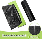 Sherr 60 Rolls Dog Poop Waste Bags 12000 Count Unscented Dog Trash Leak Proof Pet Doggie Thick Plastic Bag for Home Park Outdoor Travel Pet Supplies, Black