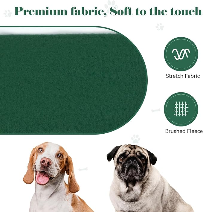 Dog Sweaters for Large Dogs Pet Sweater Solid Soft Brushed Fleece Dog Hoodie Clothes Pet Hoodie Sweatshirt with Pocket(Green-XXL)