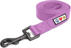 Pawtitas 6 FT Solid Color Leash for Puppy and Dog Leash Dog Training Leash 6 ft or 1.8 m Dog Leash Extra Extra Small Dog Leash can be Used for as a Cat Leash Orchid Dog Leash