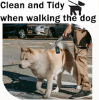 Dog Poop Bag Dispenser for Leash with Snap Clip, Skin-friendly Texture Waste Bag Holder for Dog Walks and Cats, Pets Litter Bag Container, Indoor & Outdoor Use (Black, 1)