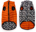Winchester Pet Premium Reversible Dog Puffer Vest, Black, Small