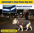 Winter Warmth Turtleneck Fleece Vest Dog Clothes, Ultra-Soft & Snug-fit Coat for Large Dogs with Back-Zipper, Thermal Doggie Vests Coats with Reflective Strip, Pet Sweater Standard Poodle(Grey, XL)