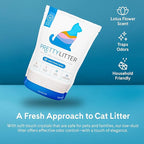 PrettyLitter Health Monitoring Cat Litter (Lotus Flower, Non Clumping) | Lightweight & Low Tracking, Color Changing Silica Gel Crystals, Advanced Odor Control — 6 Lbs, Pack of 1 (One Month Supply)