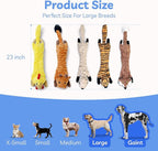 SHARLOVY Dog Squeaky Toys 5 Pack, Bubble Plush Puppy Teething Pet Toys, Crinkle No Stuffing Animals Dog Toy, Doggies Chew for Large Small Medium Breeds