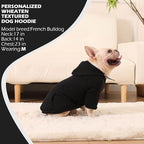 EXPAWLORER Textured Cable Knit Basic Dog Hoodie, Elevated Style Dog Sweater with Leash Hole and Pocket, Soft and Warm Pet Winter Coat, Cold Weather Clothes for Small Medium Large Dogs Cats,Black XL
