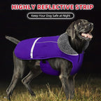 Doglay Dog Coat, Waterproof Dog Jacket Pet Winter Coat for Cold Weather with Thicken Furry Collar, Reflective Puppy Winter Jacket Warm Fleece Lining for Small Medium Large Pets