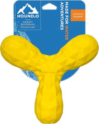 Playology Hound2O Dog Toys | Squeaky Boomerang Floating Toy for Dogs | Yellow Outdoor Toy - Easy to Clean and Made from Non Toxic Materials