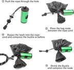 Metal Dog Poop Bag Holder Aluminum Dispenser for Leashes, Hiking & Travel, Lightweight Scratch-Resistant with 3 Attachments and 195 Bags (Emerald Green, 1 Holder 15 Bags)