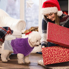 ASENKU Warm Dog Sweater for Small Medium Dogs,Pet Sweaters for Fall Winter Dog Clothing,Thicked Pullover Puppy Cat Turtleneck Sweater for Doggie Chihuahua Clothing