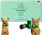 Compostable Dog Poop Bags – 90 Count Value Pack, Extra-Thick 18 Micron, Leak-Proof & Plant-Based, Light Scent, Biodegradable & Eco-Friendly for Dogs & Cats – USA Owned
