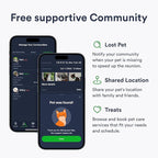 Cat GPS Tracker – Smallest Waterproof Pet Tracking Device with App, Real-Time Location, Smart Alerts & Geo-Fence, Long-Life Battery, Collar-Compatible – iOS & Android (12-Mo Subscription Included)