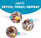 Outward Hound by Planet Dog Sport Ballz Tennis Ball Treat-Dispensing Fetch Ball Dog Toy