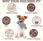SHARLOVY No Stuffing Dog Toys Squeaky for Large Dogs, Crinkle Puppy Teething Toys to Keep Them Busy, Plush Interactive Doggie Long Lasting Chews for Aggressive Chewers