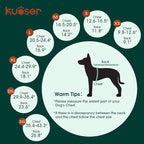 Kuoser Dog Jacket, Winter Dog Coats for Medium Dogs, Reflective Doggie Cold Weather Coats Pet Clothes, Puppy Snow Jacket for Frech Bulldog, Boston Terrier, Purple L