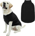 Mihachi Turtleneck Dog Sweater - Winter Coat Apparel Classic Cable Knit Clothes with Leash Hole for Cold Weather, Ideal Gift for Pet in New Year Black Large