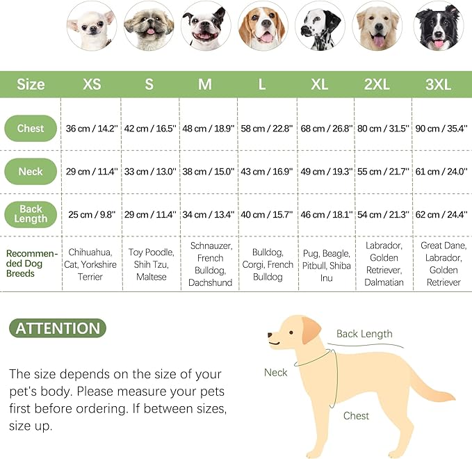 BRKURLEG Dog Sweater Warm Soft Fleece Dogs Sweaters, Turtleneck Sweatshirt for Small Medium Large Dogs, Dog Winter Coat, Christmas Pet Jacket with Zipper Cold Weather Coat (Green, S)