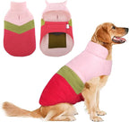 ASENKU Dog Jacket Plaid Reversible Reversible Dog Vest Waterproof Cold Winter Clothes Pet Apparel for Small Medium Large Dogs (2XL, Colorful)