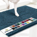 Muddy Mat® Shown on TV – Super Absorbent Door Mat Indoor, Microfiber Quick Dry Chenille Entryway Rug, Non-Slip Front Door Mat, Indoor Mats for Entryway, Machine Washable Pet Rug, Atlantic Blue 24"x36"