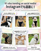 Cat Harness Escape Proof with Leash for Walking, Travel Vest Soft Chest Support, Adjustable Size, Escape Proof Soft Adjustable Vest Harnesses, Breathable, Kittens, Small Dogs (美/背縄/緑1/XS)