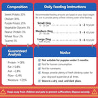 Dog Treats Chicken Wrapped Double Sweet Potato Containing 1% Taurine High-protein Dog jerky Meat Dry Dental Care Snack Suitable For Small, Medium Large Dogs For Eating Training Rewards. 14.11 Oz
