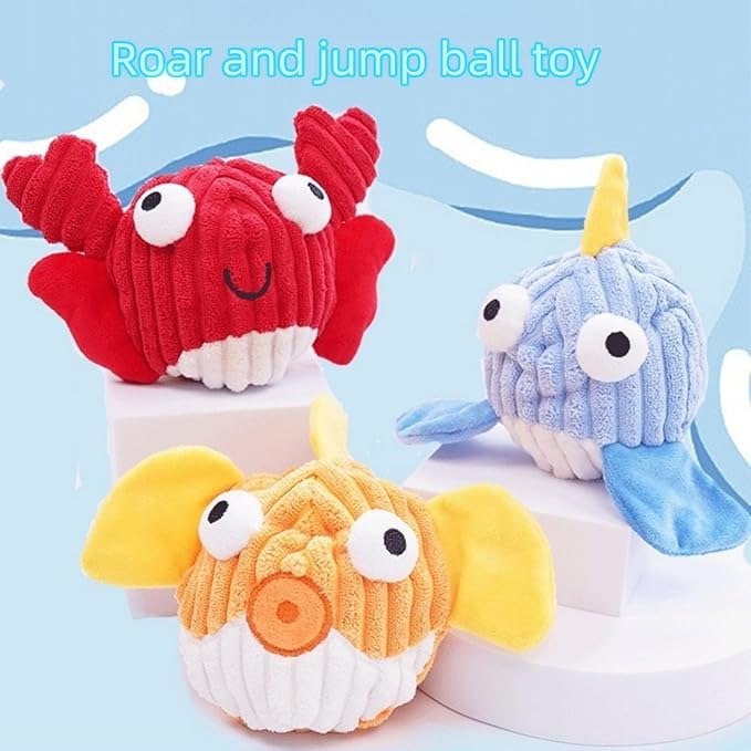 Dog Toys for Aggressive Chewers,Squeaky Dog Toys to Keep Them Busy,No Stuffing Interactive Dog Chew Toys,Suitable for Medium,Large and Small Dogs(red Crabs)