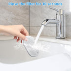 40 Pack Cat Water Fountain Filters-Cat Fountain Replacement Filters for Stainless Steel 108/3.2L& 67oz/2L Adjustable Water Flow Pet Water Fountain(20 Pack Pet Water Filter Refills+20 Pack Sponges)