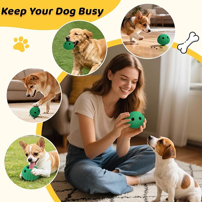 IFOYO Frozen Treat Dog Toy Ball for Small to Medium Dogs, Silicone Enrichment Dog Toys to Keep Them Busy, Reduce Anxiety, Puzzle Treat Dispensing Dogs Toys for Slow Food Training, Easy to Clean