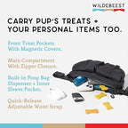 Wildebeest Farallon Bag - Versatile Cross Body Bag, Fanny Pack, Dog Treat Pouch - Secure, Easy Access Pockets, Adjustable Buckle Strap, Poop Bag Dispenser, Water-Resistant, Fits Any Smartphone