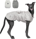 PAWZ Road Dog Winter Coat with 5 Layers Warm Material, Reversible Dog Clothes with 2 Sides, Dog Jacket Outdoor Water Repellent, (Light Beige Plaid M)