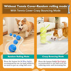 PetDroid Interactive Dog Toys Dog Ball,[Newly Upgraded] Durable Motion Activated Automatic Rolling Ball Toys for/Small/Medium/Large Dogs,USB Rechargeable (Blue)