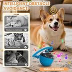 Interactive Dog Toys Ball, 2026 New Smart Pet Puppy Ball with Ropes, Random Path Electric Automatic Moving and Rolling Dogs Toy, for Small Medium Large Dogs Daily Training (Red*2)