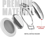 AirTag Cat Collar, Ultra Elastic Cat Tracker Collar, Airtag Holder Compatible with Apple Air Tag, [Lightweight & Scratch Resistant] Adjustable Stepless GPS Pet Collar for Cats Kittens, Grey