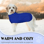 Dog Sweaters for Small Medium Large Dogs Girl, Soft Warm Turtleneck Pup Dogs Shirt, Double Knitting Collar for Outdoor Playing, Warm Dog Clothes (M,Royal Blue)