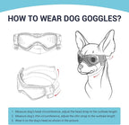 PETLESO Dog Goggles Medium Breed, Dog Sunglasses Small Breed Eye Sun Light Protection, UV Protection Goggles for Pet with Adjustable Straps, Medium Orange