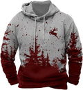 HOTYD Mens Western Aztec Sweatshirts Long Sleeve Fall Fashion Drawstring Pullover Vintage Graphic Cowboy Hoodie for Men